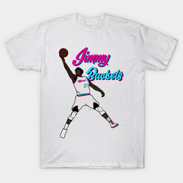 Jimmy Butler 'Jimmy Butler' - NBA Miami Heat T-Shirt by xavierjfong